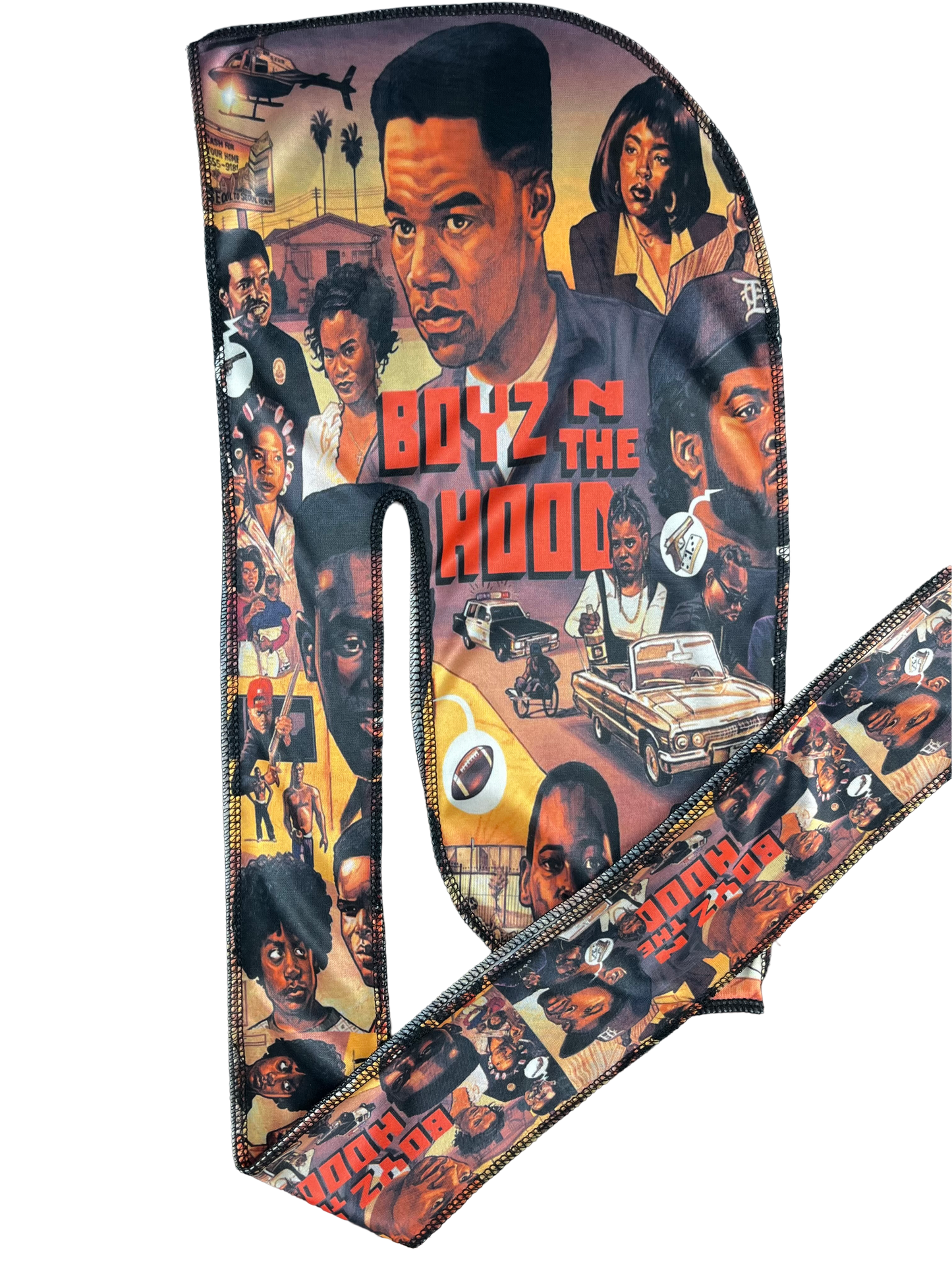 Boyz N The Hood(Collage) Silky Durag