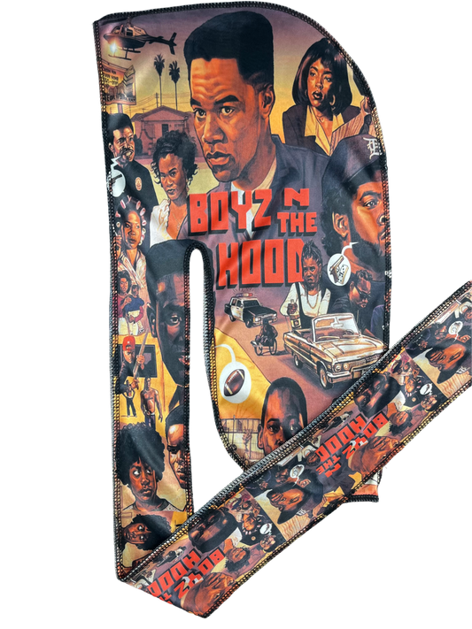 Boyz N The Hood(Collage) Silky Durag