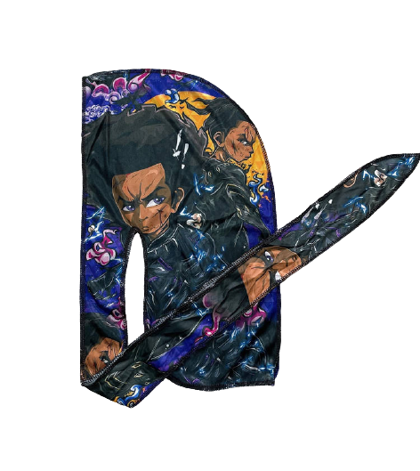 Black Panther Boondocks Silky Durag